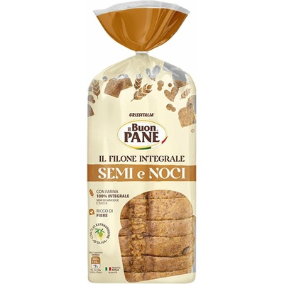 Grissitalia mäkký celozrnný chlieb so semiačkami a orieškami 600g