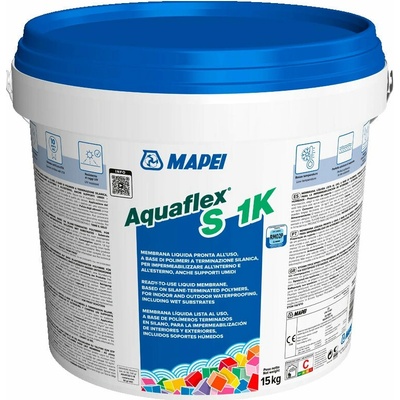 MAPEI Aquaflex S 1K jednosložková hydroizolace pod dlažbu a obklad 5 kg Šedá