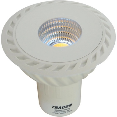Tracon electric LED žárovka COB GU10 5W stmívatelná teplá bílá