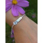  Детска сребърна гривна с име - kathrynbracelets - 52,61 лв