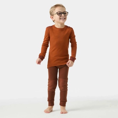 Helly Hansen detský set termobielizne z merino vlny s technológiou LIFAGinger Biscuit