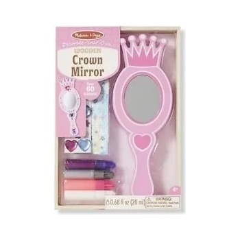 Image 1 of Melissa & Doug - Дървено огледало за декориране - Корона
