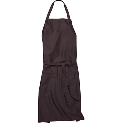 Workwear Verona 90 Dlouhá zástěra s laclem 00131-01 Chocolate
