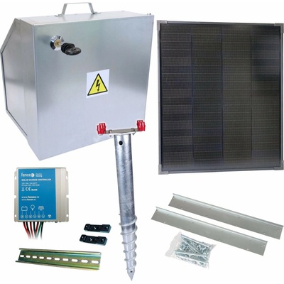 Basic sada solární ohradník - Kompletní bezpečnostní schránka + konzole a panel 40 W