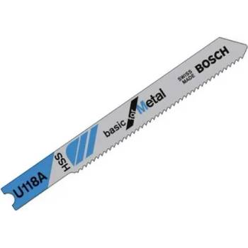 Bosch Нож за зеге Bosch с U-захват 62/80 мм, 23-17 TPI, праволинейно, U 118 A-2 608 631 511