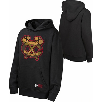 Outerstuff detská mikina Chicago Blackhawks Down To The Wire Po Fleece Hood