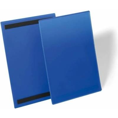 Durable Magnetické kapsy - A4, modré, na výšku, 50 ks