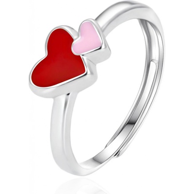 Agato Stříbrný dětský prsten Srdíčka AGT RD01