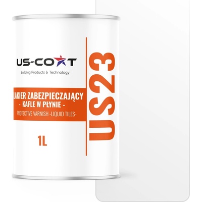 Akrylová Barva na dřevo, nábytek, kov, stěny US-Coat 1 l Bezbarvá polomatná