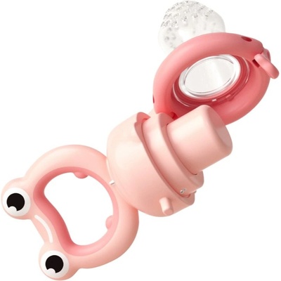 BabyOno dudlík silikon na krmení Frog pink – Zboží Dáma