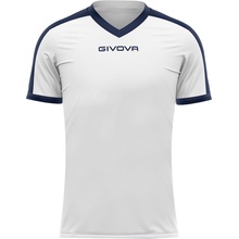 Givova Revolution Interlock Futbalový dres bielo granátová MAC04 0304