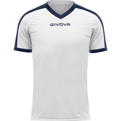 Givova Revolution Interlock Futbalový dres bielo granátová MAC04 0304
