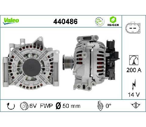 Alternátor VALEO 440486