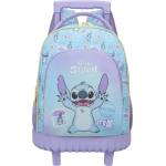 Lilo and stitch Ученическа раница на колела Stitch Let's go - 2 отделения и телескопична дръжка (68617_1)