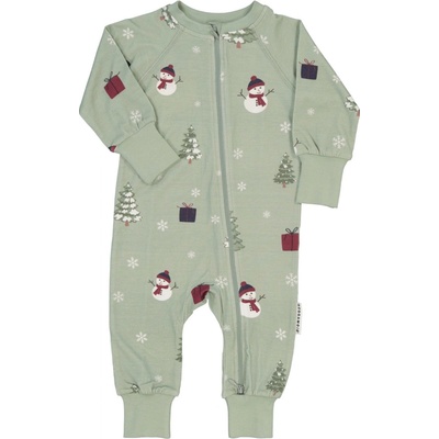 Rostoucí bambusové pyžamo se sněhulákem Geggamoja