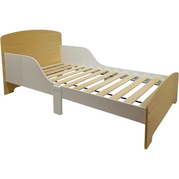 Ginger Home Детско дървено легло със защита и подматрачна рамка 140/70 см