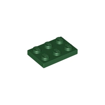 Lego 3021 Dark Green Plate 2 x 3