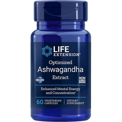 Life Extension Optimized Ashwagandha Extract, 125 mg, 60 веге капсули, Life Extension