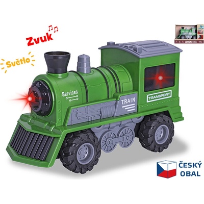 Miktrotrading Lokomotiva zelená 1:16 se světlem a zvukem
