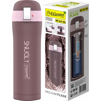 Maestro Termohrnček Snugly 400 ml fialová