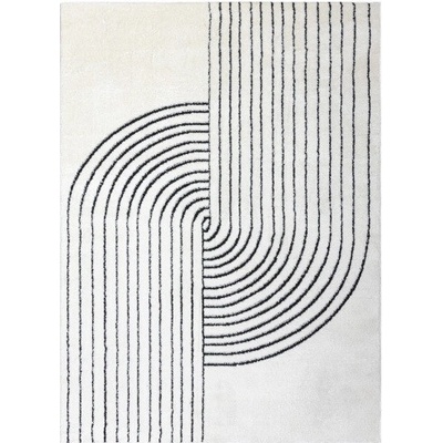 Dywany Łuszczów Mode 8587 geometric Cream Black Béžová