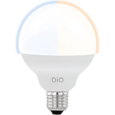 Eglo Stmievateľná LED žiarovka, E27, G95, 12W, 1055lm, teplá biela-studená biela