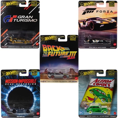 Mattel Hot Wheels Prémiový angličák Pop Culture, viac druhov