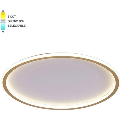 VITO LED Плафониера DISC 2 46W, 3xCCT-DIP, кръг, бяло + злато - VITO (2026250)