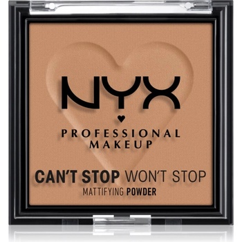 NYX Professional Makeup Can't Stop Won't Stop Mattifying Powder матираща пудра цвят 07 Caramel 6 гр