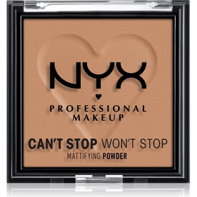 NYX Professional Makeup Can't Stop Won't Stop Mattifying Powder матираща пудра цвят 07 Caramel 6 гр