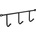 Walteco 8670 3 háčky černý