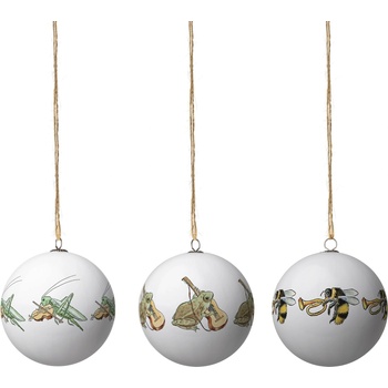 Design House Stockholm Elsa Beskow Frog Bumblebee Cricket коледни топки, 3 бр (2106-0117)