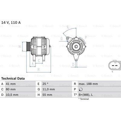 generátor BOSCH 0 986 046 060