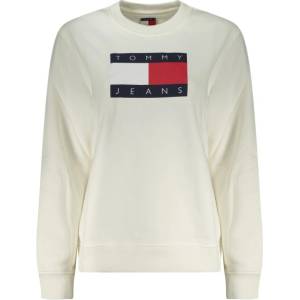 Tommy Hilfiger Дамски суитшърт с цип tommy hilfiger, Размер s, Цвят Бяло (dw0dw22564_biybl)