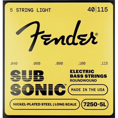Fender Super 7250 Bass Strings 40-115