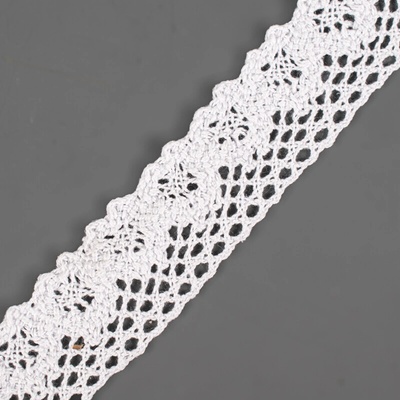 Takoy Bavlnená čipka 2,8 cm biela