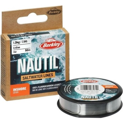 Berkley Fluorocarbon Nautil Inshore Fluorocarbon Clear 50m - 0,2mm 3,1kg