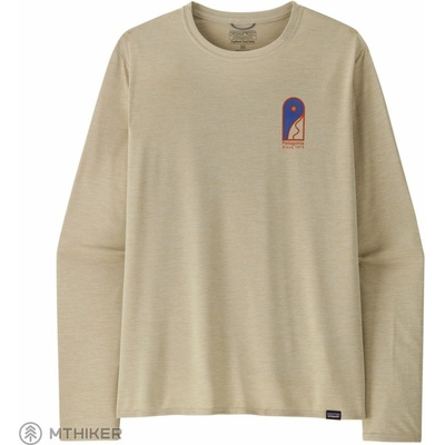Patagonia L/S Cap Cool Daily Graphic Shirt Lands tričko Earlylines Pumice X-Dye