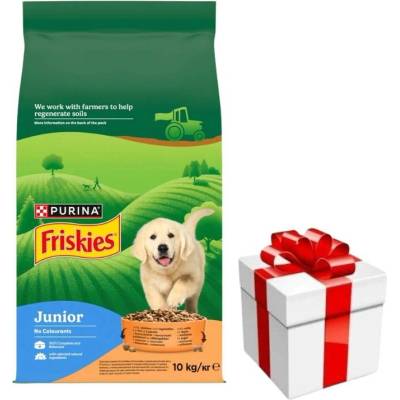 Friskies Junior s kuřetem zeleninou a mlékem 10 kg