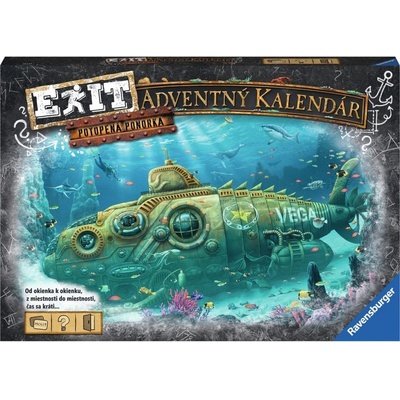 Ravensburger Exit Adventní kalendář Potopená ponorka SK