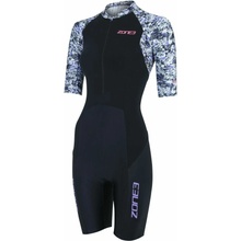 ZONE3 Lava Short Sleeve Trisuit White/Gravel dámsky