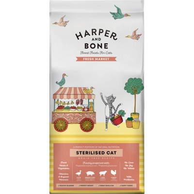 Harper and Bone Cat Sterilised čerstvé z trhu 2 kg