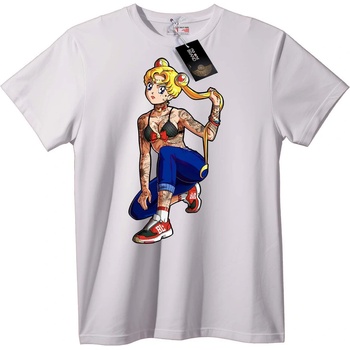 NOONEBRAND Тениска Татуирана Sailor Moon - 4XL, White