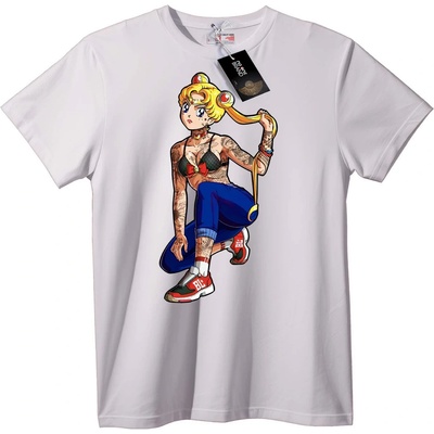 NOONEBRAND Тениска Татуирана Sailor Moon - 4XL, White