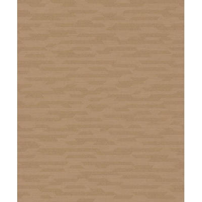 Grandeco BZ3217 Hnedá geometrická vliesová tapeta na stenu, rozmery 0,53 x 10,05 m