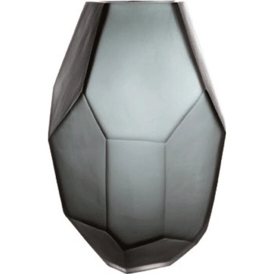 Crystal Bohemia Váza Iceglass 30 cm šedá