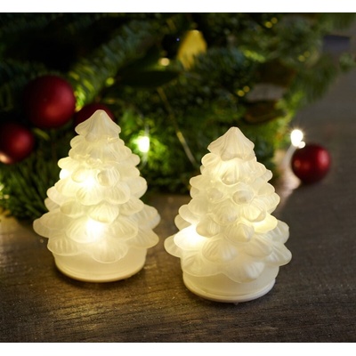 SIRIUS LED svetelný motív stromček, sada 2 kusy, matný