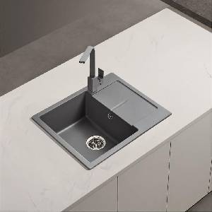 Inter Ceramic СЕТОВЕ ЗА КУХНЯ 2 в 1 / 3 в 1 BG 8220 GREY + 233010 GREY, Inter Ceramic (BG 8220 GREY + 233010 GREY) Мивка за вграждане