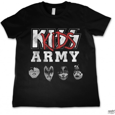 Tričko metal Hybris Kiss Army čierna