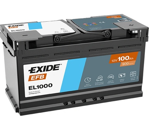 Exide Start-Stop EFB 12V 100Ah 900A EL1000